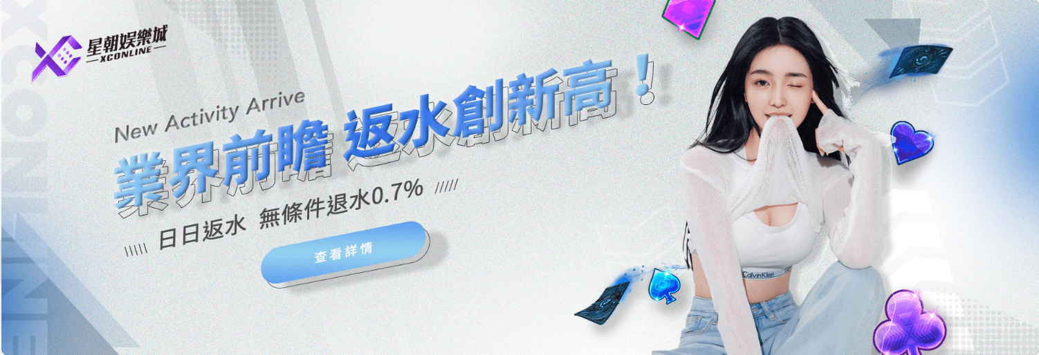 星朝領先業界 無條件享有返水0.7%